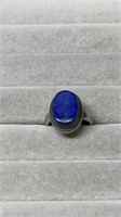 Vintage Sterling Silver 925 Ring With Lapis Lazuli
