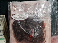3ct NEW Packages of Curly Black Doll Hair