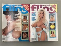 Vintage Fling magazines. 1990-93. 19 issues.