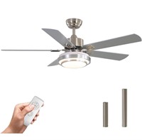 $105 Ceiling Fan with Lights Remote Control, 52”