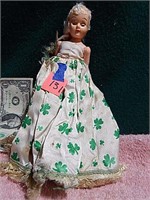 Doll w/ Irish Themed Dress 9"
