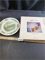 Neat Square Buffet Plate & Decorative Plate