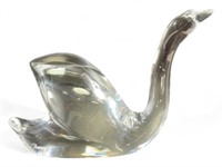 BACCARAT France Exquisite Crystal Swan Bird