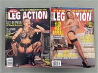 Lot of 28 Leg Action magazines. 1997-2000