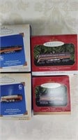 4 Hallmark Lionel Keepsake Train Ornaments
