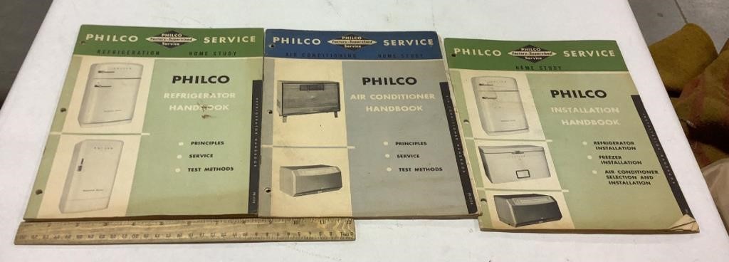 3 Philco service manuals