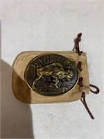 Numbered Wyoming belt buckle