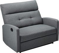 2-Seater Recliner  Charcoal 37D x 46.5W x 40H in