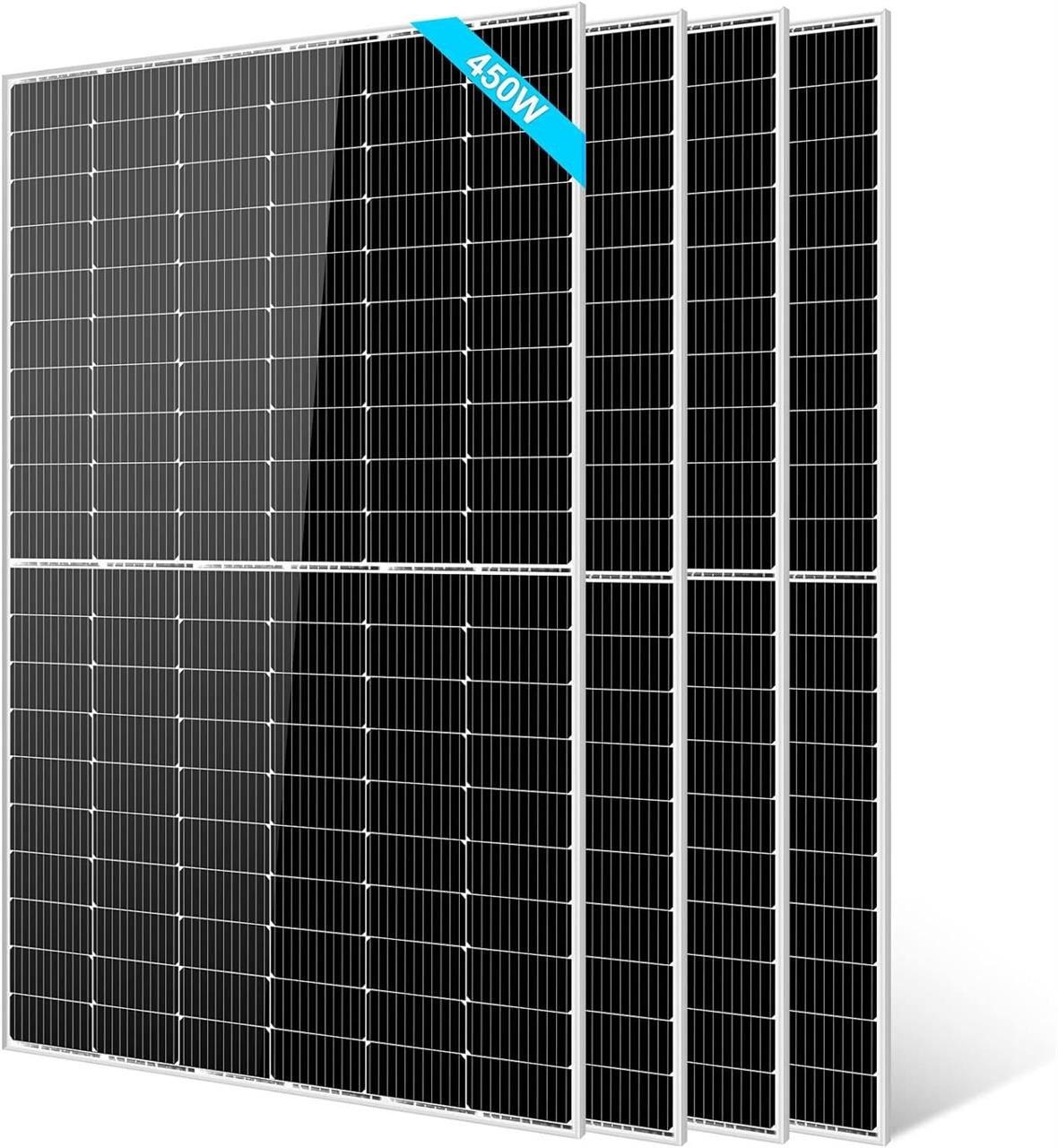 4PCS 450W Monocrystalline Solar Panel