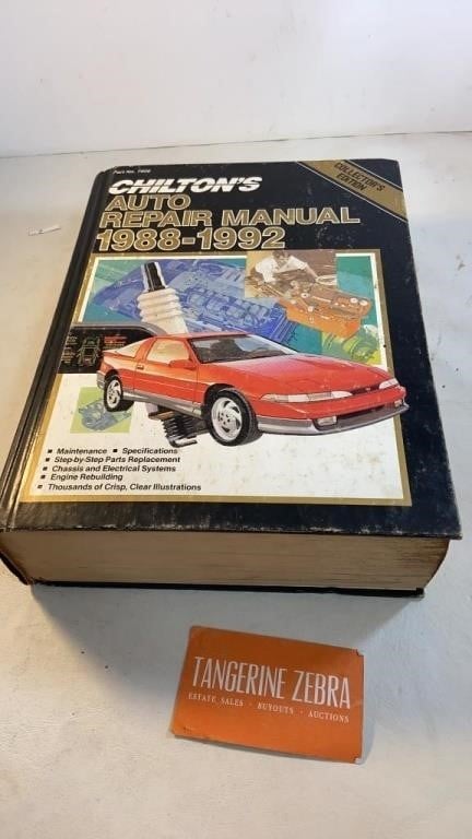 Chilton’s Auto Repair Manual 1988-1992
