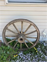 Wooden Wagon Wheel (Left Side)