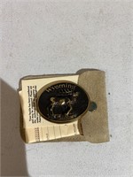 Numbered Wyoming belt buckle