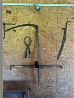 Antique Primitive Tools On Wall