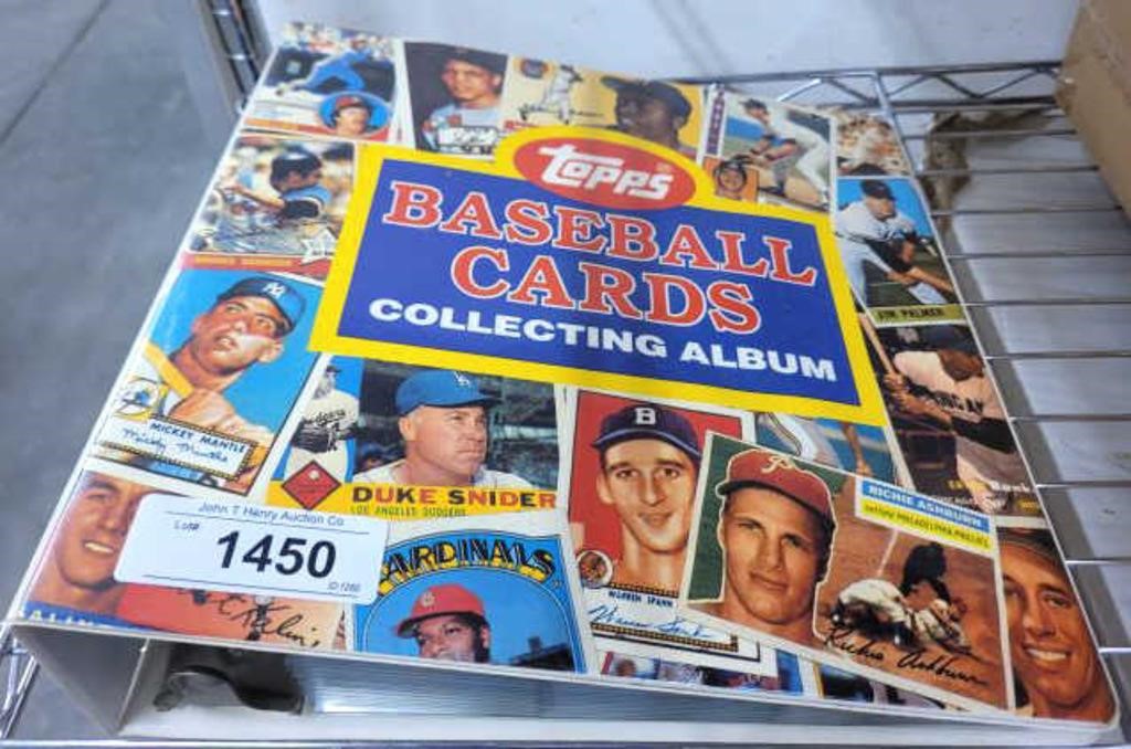 TOPPS BASEBALL ALBUM AND CONTENTS