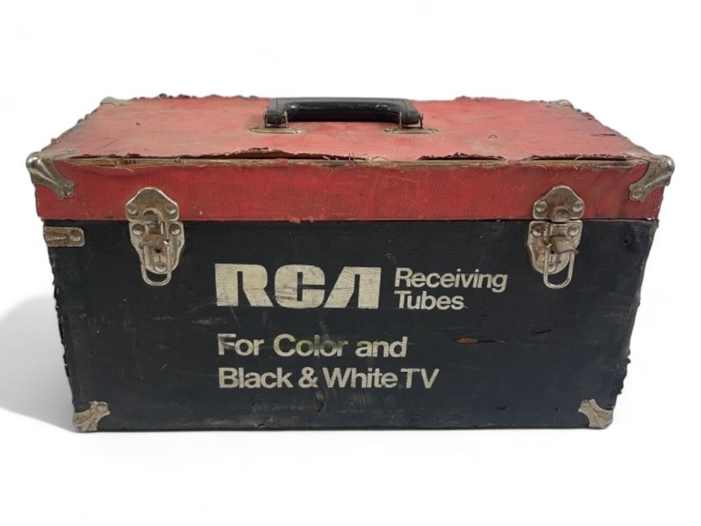 Vintage Repairmans Case for RCA TV Vacuum Tubes