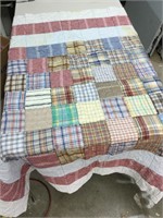 aged quilt throw (Granny squares)
