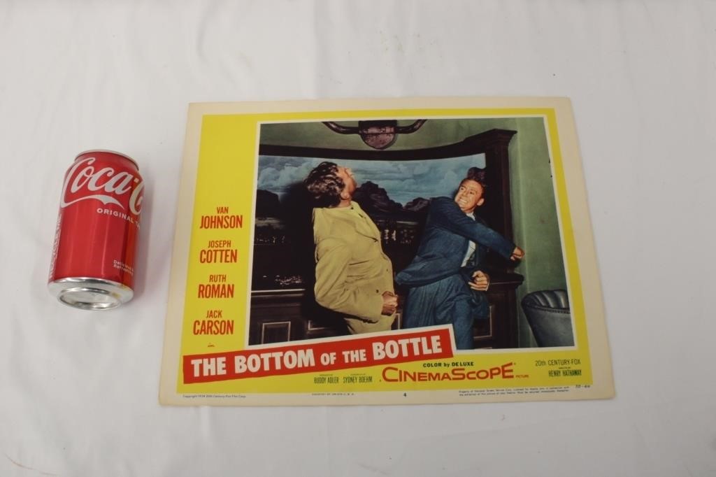 1950s The Bottom of The Bottle Lobby Card