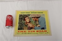 1950s The Tin Star Lobby Card ~ 14" x 11"