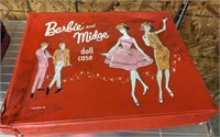 VINTAGE BARBIE DOLL CASE AND CONTENTS