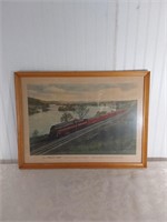 The "Pawhatan Arrow" Train Art in Frame