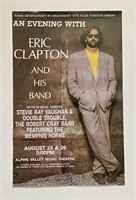 Eric Clapton & His Band Alpine Valley 1990 Poster