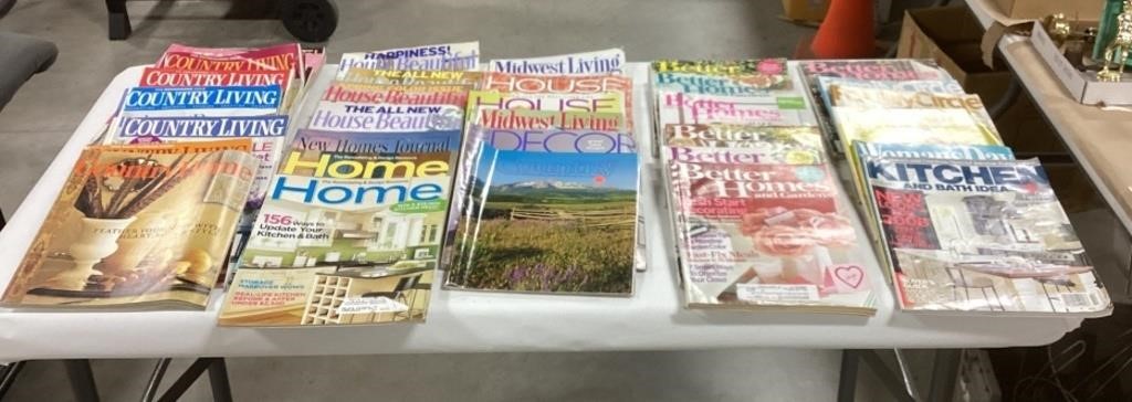 34-Magazine lot w/ Country Living, Better Homes &