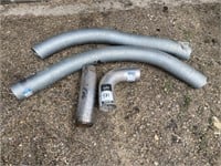 5" Exhaust Flex Pipe, Elbow & (1) Straight Pipe