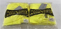 (2) NEW Scotchlite Reflective Yellow Shirts Sz XL