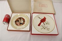 Avon Collector Cardinal & Betsy Ross Plates