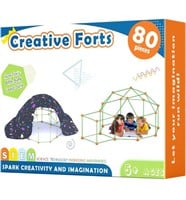 Tiny Land Kids Fort Building Kit-80 Pieces