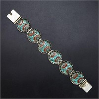 Tibet Hand Made Turquoise Bracelet