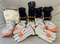 22 pairs of new work gloves.