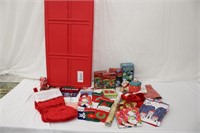 Christmas Decor & Items w/ Flat Storage Tote