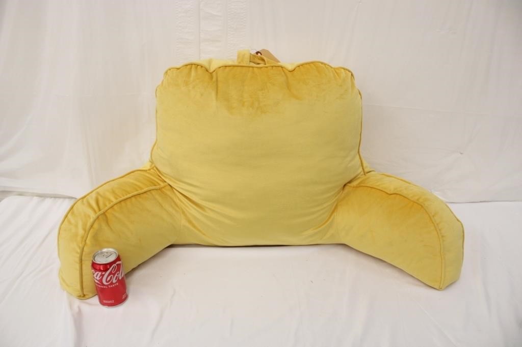Yellow Bed Rest Pillow In Good Condition