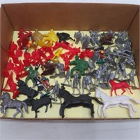 Figures - Toys - Medieval Knights / Horses - Marx