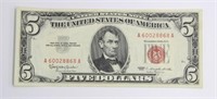 SERIES OF 1963 $5.00 RED SEAL NOTE
