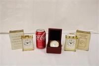 3 Table Top Clocks In Box