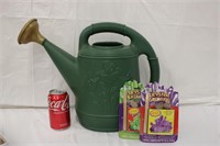 Plastic Watering Can w/ 2 Crystal Growing Kit