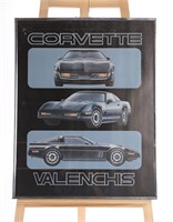 CORVETTE VALENCHIS FRAMED POSTER