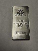 10oz RMC Republic Silver Bar