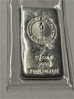 10oz Silver Money Metals Exchange Bar