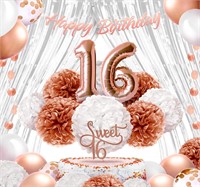 ($27) EpiqueOne Sweet 16 Birthday Decorations