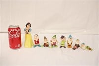 Vintage Japan Ceramic Snow White & Seven Dwarfs