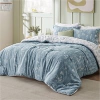 Bedsure reversible Queen Comforter Set - 3 pieces