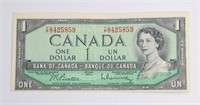 1954 CANADIAN $1.00 NOTE