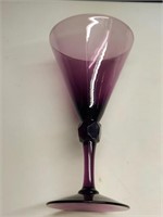 Vintage Fostoria Exeter Amethyst Wine Glass