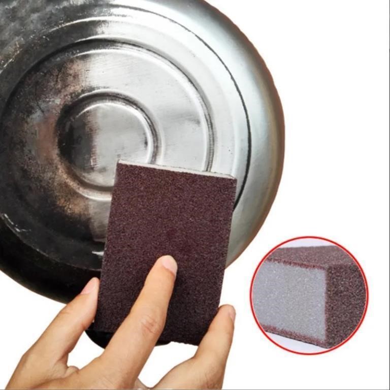 LOT OF 3 Grll Cleaning sponge sandpaper scouring