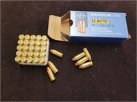 PPU 32 AUTO FMJ 25 ROUNDS, 7 ROUNDS HORNADY