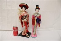 2 Oriental Style Dolls