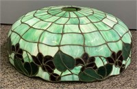 Floral Leaded Art Glass Shade